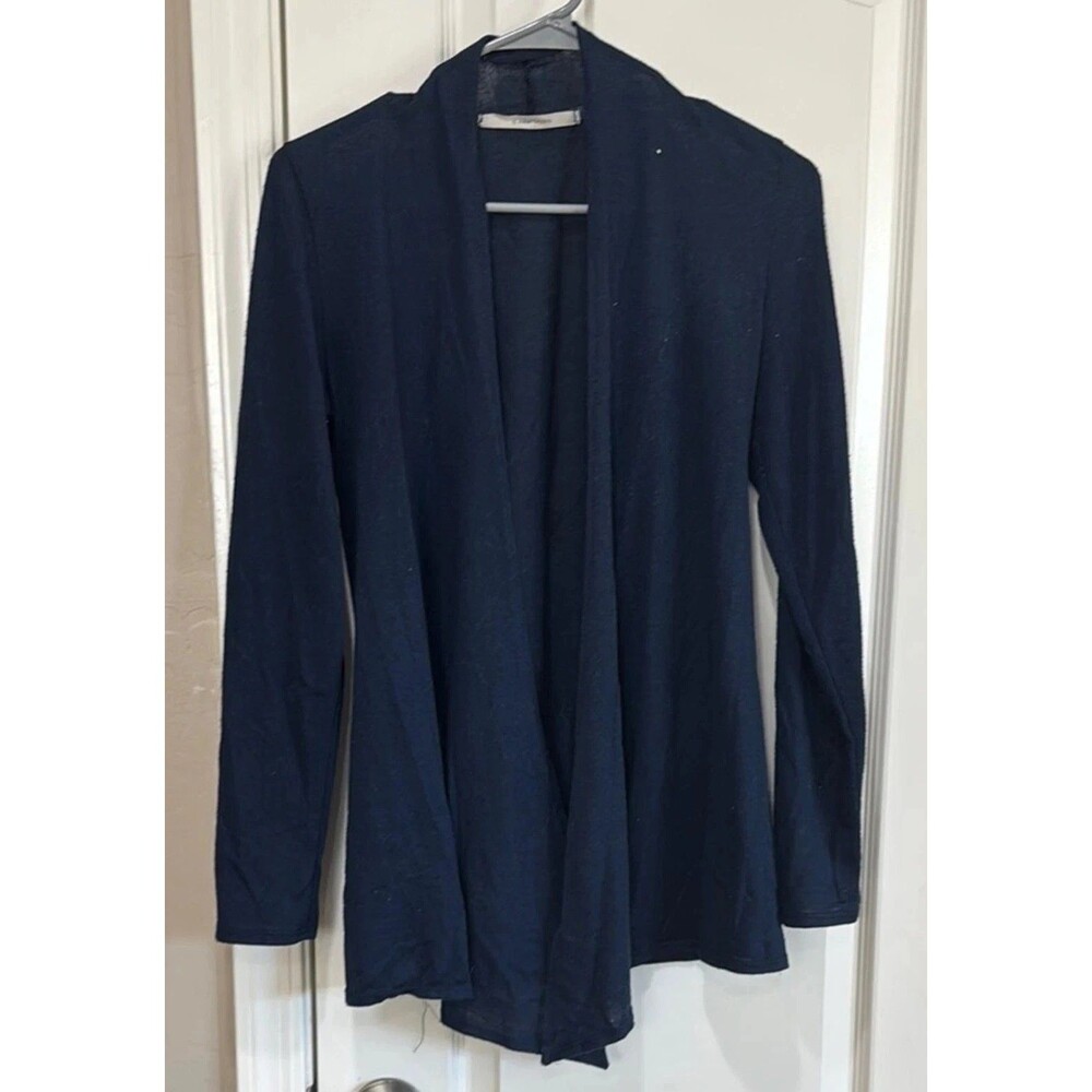 41 Hawthorn Cardigan Women's Size Small Navy Stitch Fix Poly Rayon Blend Career